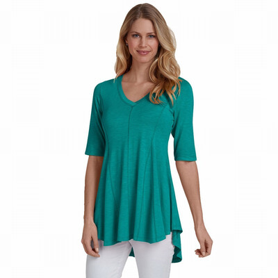 

Solid color V-neck half sleeve short short long long casual top T-shirt