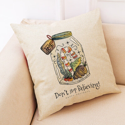 

Tailored Christmas Home Decor Cushion Cover Graffi Style Throw Pillowcase Pillow Covers