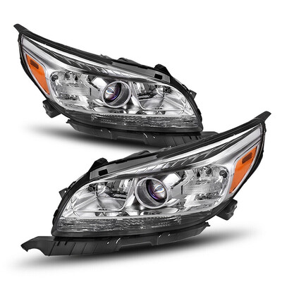 

Chrome Headlights Assembly for 2013 2014 2015 Chevy Malibu Projector Headlamps Lamps