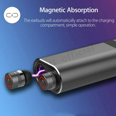 

Wireless Bluetooth 50 Earbuds Headset TWS Waterproof IPX7 In-Ear Earphones