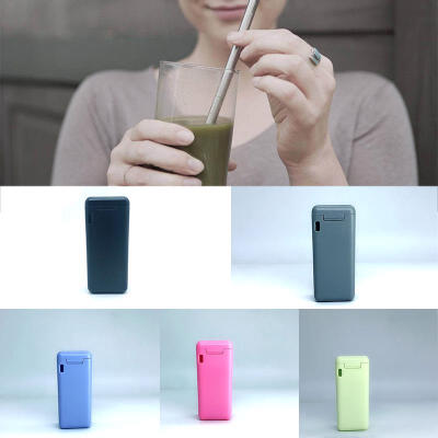 

Collapsible Reusable Straw Stainless Steel Portable Travel Outdoor Household Drinking Straw