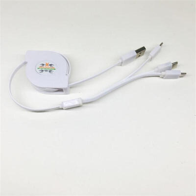 

Retractable Charge Cable Type C Micro USB Lightning Charge Cord-1m