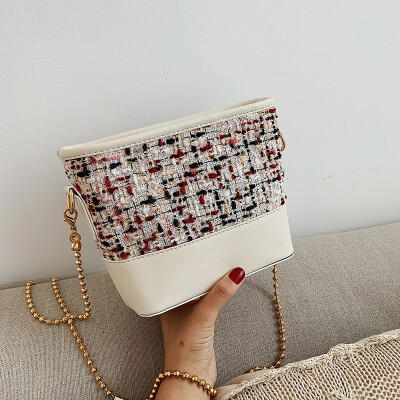 

Qiao Bani 2019 new Korean chic fashion hit color wandering street shooting single shoulder diagonal female bag a generation