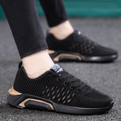 

Mens Shoes Spring New Mesh Shoes Mens Trendy Shoes Korean Edition 100 Sets of Leisure Running Sports Shoes Hollow out