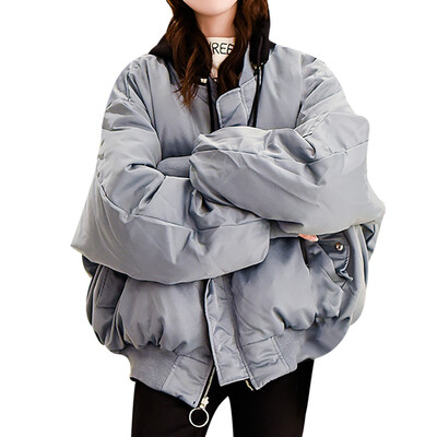 

Toponeto Women Solid Casual Thicker Winter Warm Jacket Short Overcoat