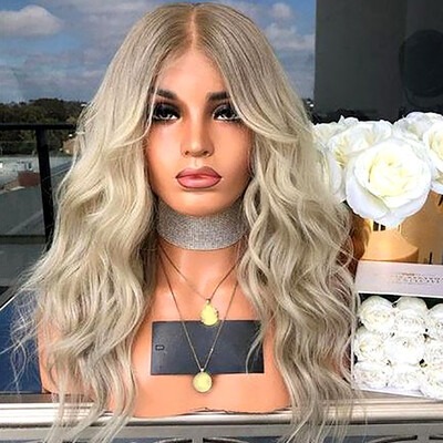 

〖Follure〗Beautiful Natural Gold Party Wig Female Long Curly Hair Fashion Synthetic Wig