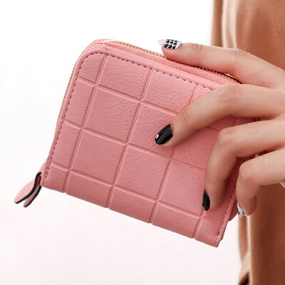 

Tailored Womens Wallet Card Holder Wallets Nubuck Chess Small Zipper Wallet Coin Purse