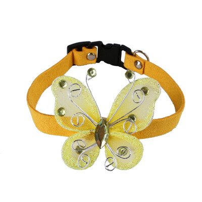 

Adjustable Pet Necklace Puppy Kitty Butterfly Seat-belt Buckle Collar Daily WalkingPartyHolidayWeddingBirthday Accessories