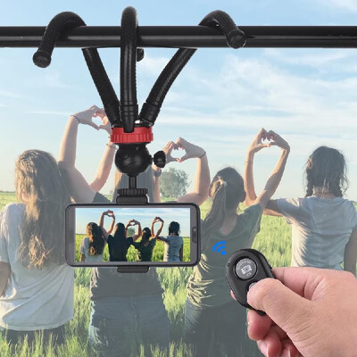 

Flexible Octopus Tripod with 360° Ball Head Phone Holder Phone Remote Controller for GoPro Heor 65433 Yi Action Camera for Ca