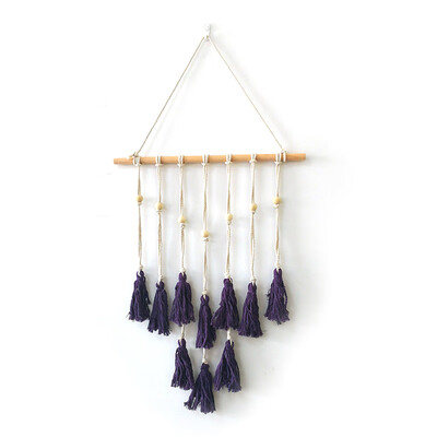 

New Macrame Woven Wall Hanging Tapestry Handmade Chic Bohemian Art Wall Decor UK