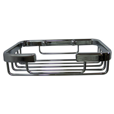 

Bathroom Chrome 304 Stainless Steel Light Small Square Fragrant Soap Box Dish