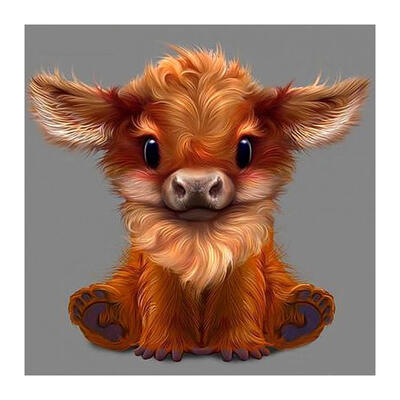 

5D DIY Full Drill Diamond Painting Cattle Cross Stitch Embroidery Mosaic