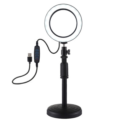

PULUZ 10" Dimmable LEDs Ring Light 3 Lighting Modes Brightness Adjustable for Live Streaming Selfie Photography Video Shooting wit