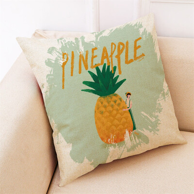 

〖Follure〗Home Decor Cushion Cover Fruit Girl Pillowcase Sofa Throw Pillow Covers