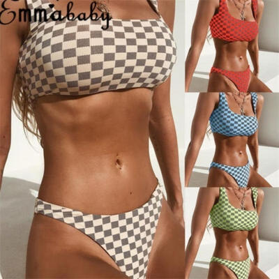 

New Women Push-up Padded High Waisted Swimwear Bikini Set Swimsuit Tankini Bathing