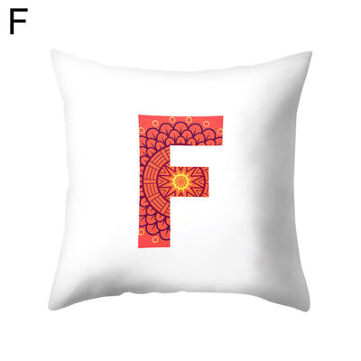 

Simple English Letter Square Pillow Case Cushion Cover Sofa Bed Car Office Decor