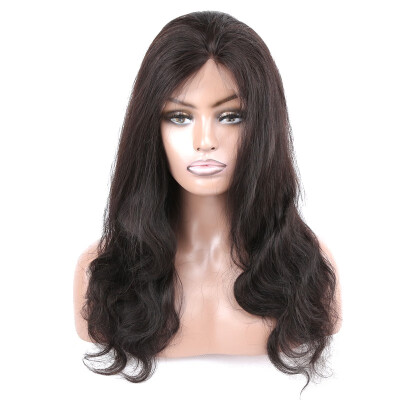 

Amazing Star Brazilian Virgin Hair Body Wave Full Lace Wig Virgin Human Hair Wig with Baby Hair Natural Color 180 Density