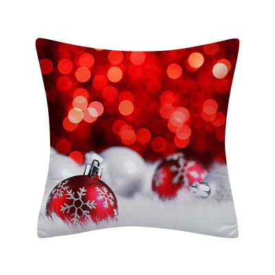 

〖Follure〗Christmas Pillow Case Glitter Polyester Sofa Throw Cushion Cover Home Decor