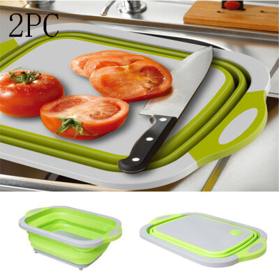 

Toponeto Multifunction Foldable Cutting Board Fruit Vegetable Washing Basket