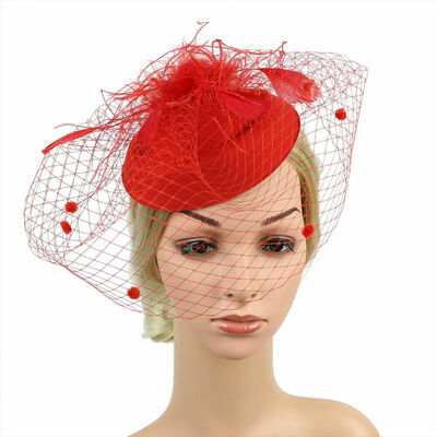 

Womens Sinamay Fascinator Cocktail Party Hat Wedding Church Kentucky Derby Dress
