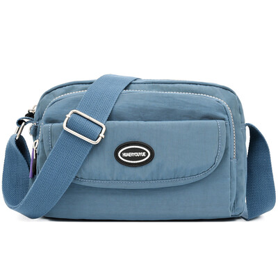 

Leisure shoulder bag waterproof slung wallet portable multilayer nylon canvas bag mother bag