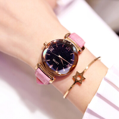

Female Star Watch Fashion Waterproof Korean Edition Student Temperament Lady Atmospheric Quartz Watch