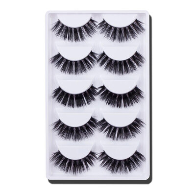 

〖Follure〗5 Pair 3D Natural Thick False Fake Eyelashes Eye Lashes Makeup Extension