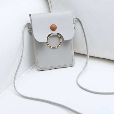 

Tailored Womens Fashion Solid Color Shoulder Bag Fresh Multi-Function Mobile Phone Bag