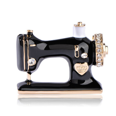 

Blucome vintage sewing machine brooch vintage jewelry brooch female accessories 7263