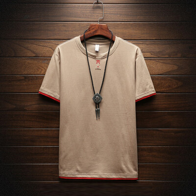 

Toponeto Mens Summer New Style Fashionable Solid Colour Short Sleeve Comfortable Blouse