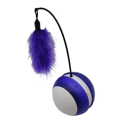 

Electric Cat Toy Luminescence Automatically Tumbler Ball Feather Toy Funny Interactive Cat Teser Squeaky toys For Kitten