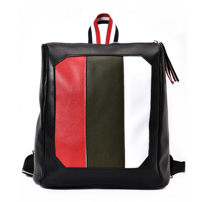 

Women\s Backpack Color Block Preppy Style Faddish All Match Bag