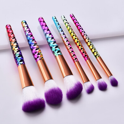 

Toponeto 6 Pcs Makeup Brushes With A Honeycomb Eye Shadow Makeup Brush Set