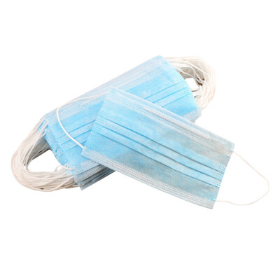 

Siaonvr 50pc Three Layer Disposable Respirator Breathable Prevent Dust Respirator