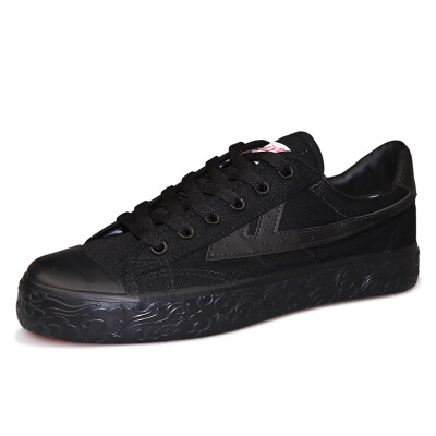 

Warrior canvas shoes low to help casual couple models with flat-bottom sports WL0003T black&black 37 larger one yard