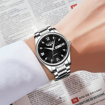 

Watch mens watch Korean version simple fashion trend waterproof students automatic non-mechanical watch movement quartz mens wat