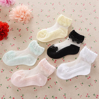 

Baby Girls Stockings Lace Princess Socks Baby Crystal Socks Cotton Socks