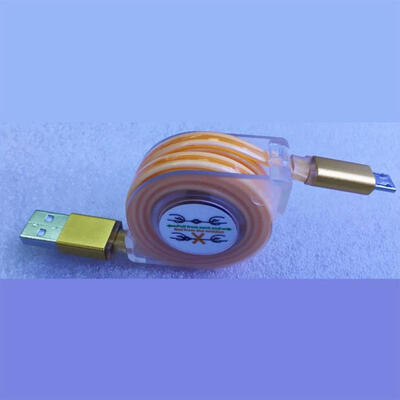 

Light Up Micro USB Charge Cable Retractable 2A Fast Charging Cord For Samsung Sony HTC