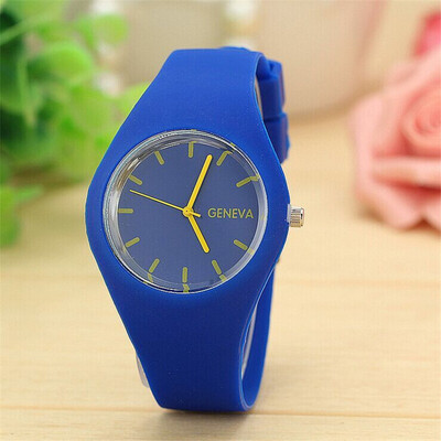 

Geneva watch thin section jelly watch sports watch candy color silicone strap Europe&the United States explosion models