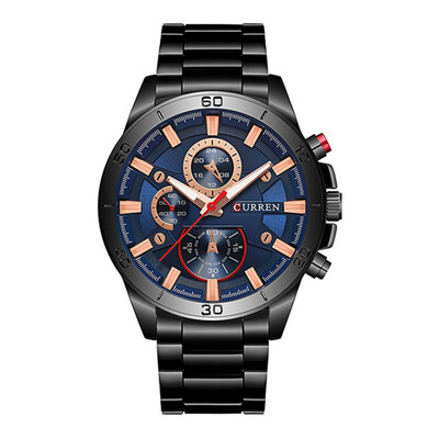 

CURREN Men\s Creative Band Material Type Stainless Steel Quartz Sport Watch