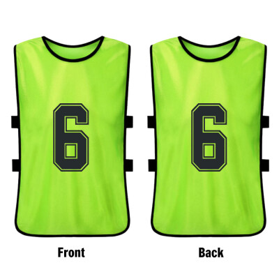 

6 PCS Adults Basketball Pinnies Quick Drying Basketball Jerseys Soccer Football Team Scrimmage Practice Vest