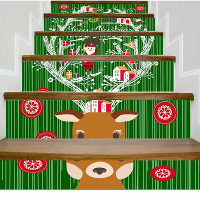 

Siaonvr Christmas Decoration Stair Stickers Christmas Stairs Stickers Wall Stickers
