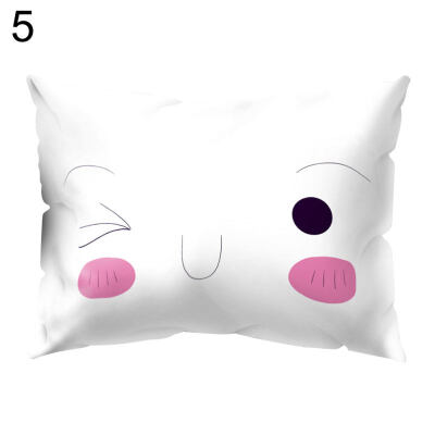 

Cute Facial Expression Pillow Case Cushion Cover Sofa Bed Car Cafe Office Decor