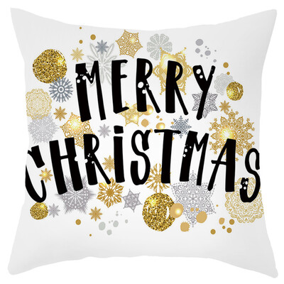 

Siaonvr Merry Christmas Short Plush Pillowcase Sofa Pad Set Home Decoration 18x18 Inch