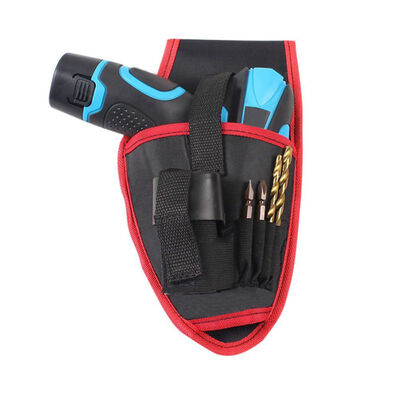 

Portable Drill Holder Cordless Tool Drill Waist Tool Belt Bag RedBlue Electric Drill Bag