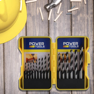 

Greensen 15 pcsset Straight Shank Twist Drill Bits Combination Tools for Electric Drill