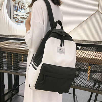 

Korean version of the schoolbag female Harajuku Ulzzang college students backpack high school campus antique feeling junior high s