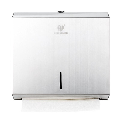 

CHUANGDIAN Wall-mounted Tissue Dispenser C-fold Paper Hand Towel Case Bathroom Stainless Steel Tissue Box Interfold Towel Dispense