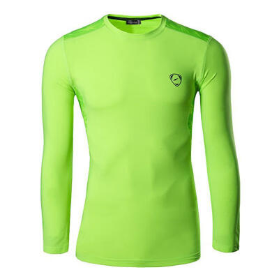 

Outdoor Sports Polyester Quick Drying Long Sleeve Mens T Shirt Running Fitness Cycling Moisture-Wicking Slim Fit T-Shirt