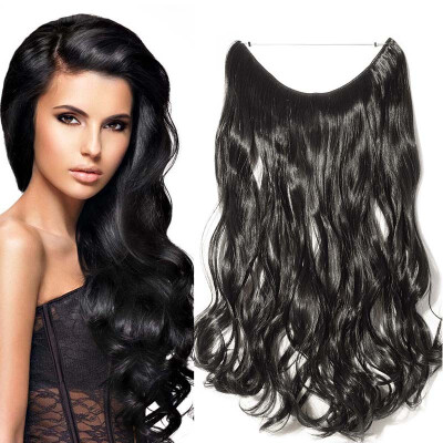 

Miracle Translucent Invisible Wire Fish Line on Clip in Hair Extensions 20-24 Inch Straight Wavy Curly Synthetic Hairpieces